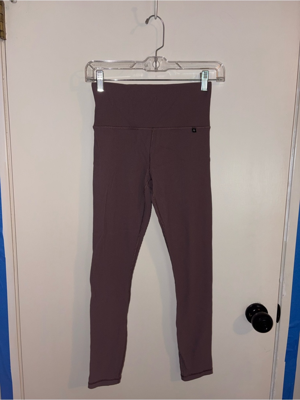 Athleta Girls Ribbed High-Waist Leggings - Plum